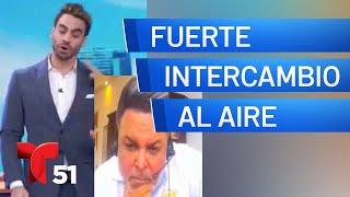 Explosivo intercambio al aire entre Frederik Oldenburg y presentador peruano