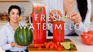 The BEST Mexican Drink Recipe Agua Fresca de Sandía  Easy Watermelon Drink Recipe