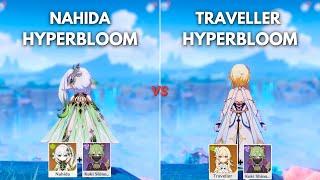 C0 Nahida vs Traveller  Best HyperBloom Team for C0 Kuki   Genshin Impact 
