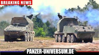 Live Firing Demonstration des GTK Boxer RCH155 & Piranha HMC AGM in Deutschland