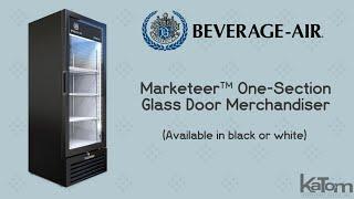 Beverage Air Marketeer™ One-Section Glass-Door Merchandiser MT12-1B