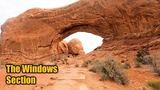 The Windows Section Primitive Loop trail in Arches National Park