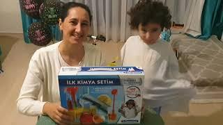 Küçük Bilim Adamı  EĞLENCELİ DENEYLER YAPTIK  . İlk Kimya setim  First chemistry set Clementoni .