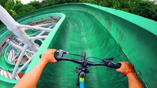 Escaping From Security In Abandoned Water Park  Epic Action POV 