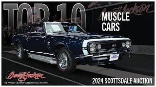 MUSCLE CAR TOP 10 Top-Selling Muscle Cars at the 2024 SCOTTSDALE AUCTION - BARRETT-JACKSON