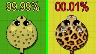 Mope.io *NEW* 1 HOUR LUCK CHALLENGE RARE ANIMALS WORLD RECORD? How Many Rare Animals Can I get?