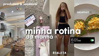 ROTINA DA MANHÃ REAL  hábitos saudáveis & produtividade