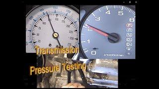 Automatic Transmission Pressure Testing