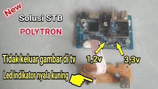 Cara mengatasi stb polytron tidak keluar gambar di televisi