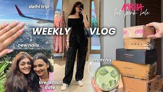 nykaa haul + delhi trip + breakfast date & more  VLOG