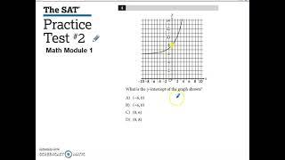 SAT Practice Test #2 Math Module 1 Problem #4