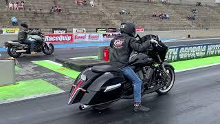 THIS IS WHY THE V-TWIN DRAG BIKE RACING CLASS IS SO INTERESTING - BAGGER vs EBR vs APRILIA vs HARLEY