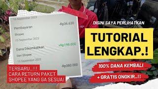 TUTORIAL  TERBARU Cara return produk dari Shopee yang tida sesuai  mudah dijamin semua bisa..