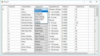 C# Tutorial - Add Combobox to DataGridView  FoxLearn