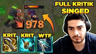 BU BUİLD İNANILMAZ SINGED 1.Sİ ŞAFAKA FULL KRİTİK SİNGED OYNATTIK League of legends singed oyna