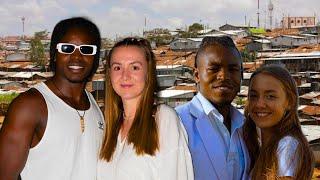 THE WHITE LADY WHO LEFT EVERYTHING BEHIND FOR AN AFRICAN MAN FROM THE SLUMS 