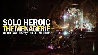 Solo Heroic Menagerie - Up To Final Boss Cheese Method Destiny 2