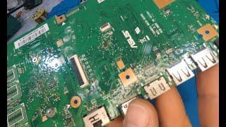 Простой ремонт залитого ноутбука Asus X540S Тест клавиатуры