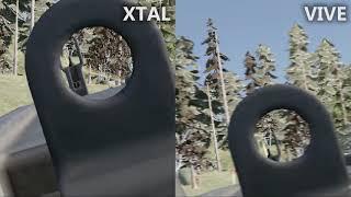 XTAL VR HMD Resolution Clarity Comparison to the OG VIVE