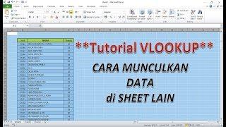 Tutorial Excel  Cara panggil dan tampilkan data di sheet lain dengan VLOOKUP