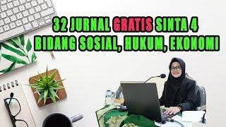 DAFTAR JURNAL GRATIS SINTA 4 BIDANG SOSIAL HUKUM EKONOMI.