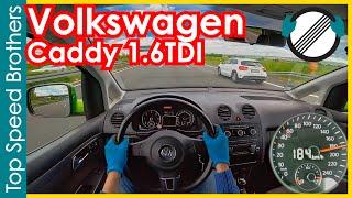 VW Caddy 2K 1.6 TDI 2014 POV Top Speed Autobahn #TopSpeedBrothers