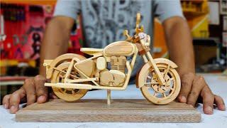 Make a wooden motorcycle - Royal Enfield