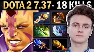 Anti-Mage Gameplay Miracle with 18 Kills and Rapier - Dota 2 7.37