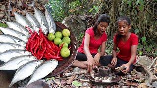 Cooking Sea fish with Chili sauce for Eating delicious - My Natural Food Ep 9