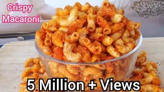 Crispy Macaroni Snacks   Macaroni kurkure Recipe