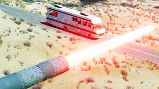 This BeamNG Map Will Cut Your Car Into Pieces With GIANT LASERS...yes really.