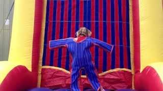 Girl Stuck on Velcro Wall I