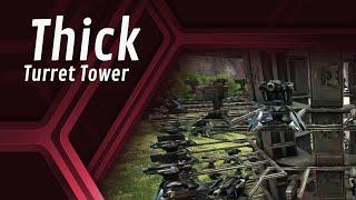 360 Vault Dropped Turret Tower Design  Unofficial Ark Survival Evolved PvP Building