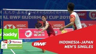 SF  MS  Anthony Sinisuka GINTING INA vs. Kento MOMOTA JPN  BWF 2019