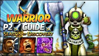 WARRIOR LvL 40 GUIDE BIS SPEC Season of Discovery Phase 2  Classic WOW