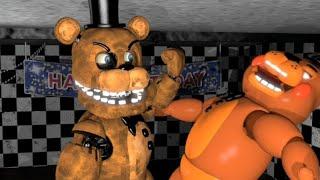 FNAF WITHERED ANIMATRONICS VS THE TOYS ANIMATRONICS COMPILATION