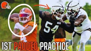 The Cleveland Browns 1st Padded Training Camp Was INTERESTING...  Browns Training Camp News 