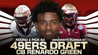 49ers draft update Why the 49ers picked CB Renardo Green in the second round