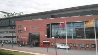 De Grolsch Veste FC Twente from train