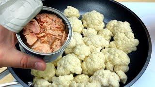 Cauliflower + canned tuna Incredibly delicious and quick recipe # 249