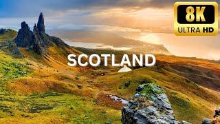 SCOTLAND 8K Ultra HD Scenic Relaxation with Peaceful Calming Music  Breathtaking landscapes