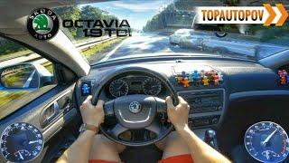 Skoda Octavia mk2 1.9TDI 77kW 43 4K TEST DRIVE POV - ACCELERATION BRAKES & ENGINETopAutoPOV