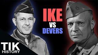 Why did Eisenhower stop Devers from crossing the Rhine?