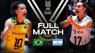  BRA vs  ARG - Paris 2024 Olympic Qualification Tournament  Full Match - Volleyball