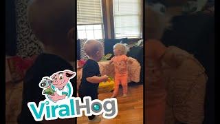 Babies Fight Over Toys  ViralHog