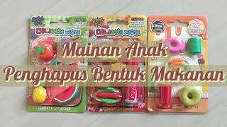 Toys Kids Review  Mainan Anak Masakan Makanan  Penghapus Anak Mainan  Penghapus Karakter