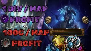 Poe 3.25 - Harvest in T17 vs Harvest in T16 Spoilers Both Great - 12k Lifeforce per map in T17