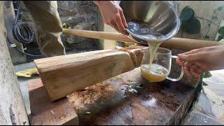 DIY Manual Sugarcane Press  How to make Sugarcane Juice