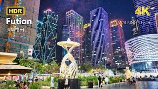 Exploring the Future Tech City - Shenzhen Futian District  4K HDR