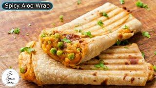 Spicy Aloo Wrap Recipe  Chatpata Aloo Mayo Roll Recipe  The Terrace Kitchen